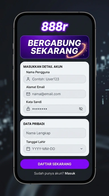 Panduan Registrasi Akun Baru 888r untuk Pengguna