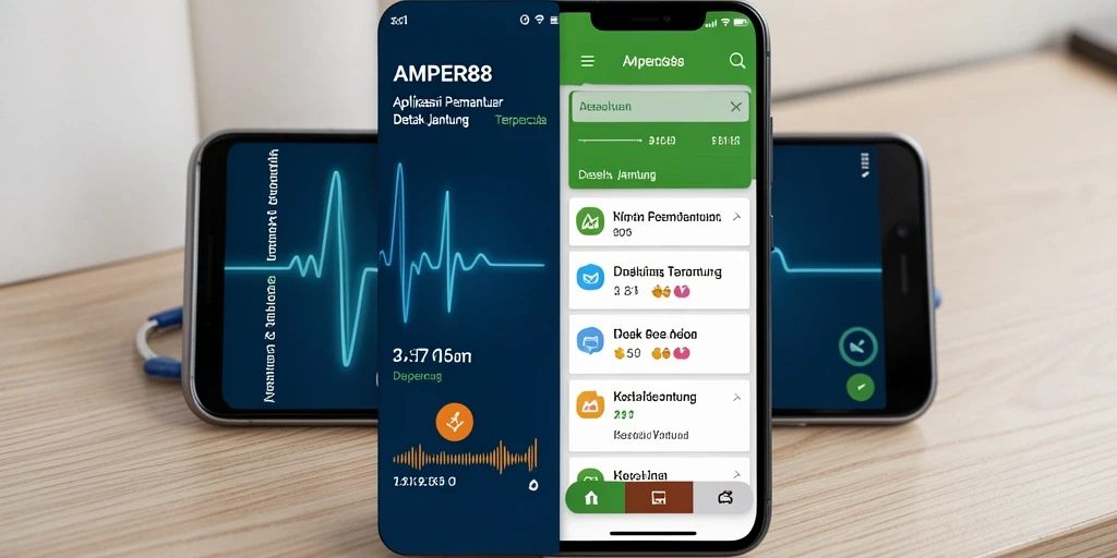 Tampilan antarmuka pengguna AMPER88 yang ramah dan informatif.