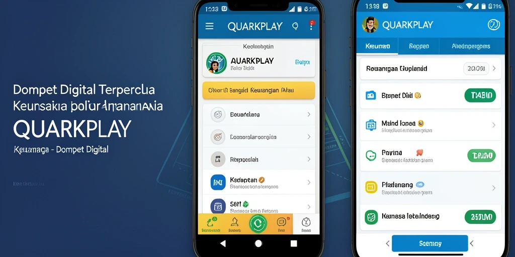 Antarmuka aplikasi QUARKPLAY yang sederhana dan fungsional.