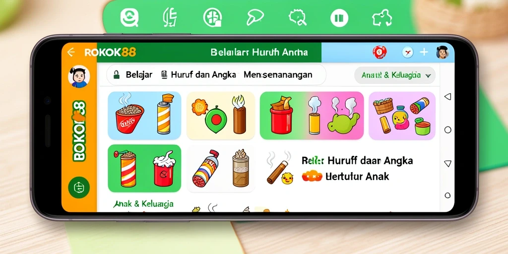 Tampilan antarmuka ROKOK88 yang cerah dan interaktif.