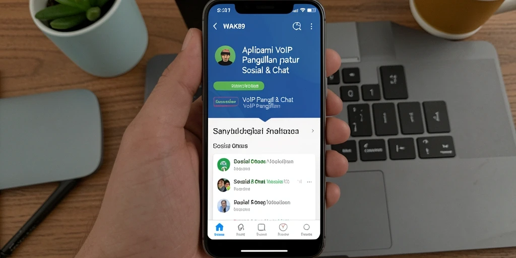 Antarmuka WAK89 menampilkan fungsi VoIP Panggilan yang intuitif dan mudah digunakan.